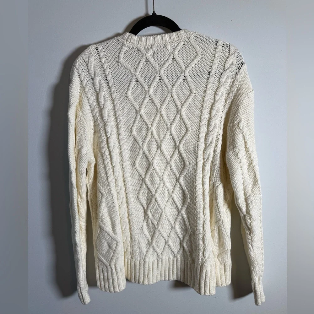 Show Me Your Mumu Day To Day Cable Knit‎ Sweater Cream XS NWT $148